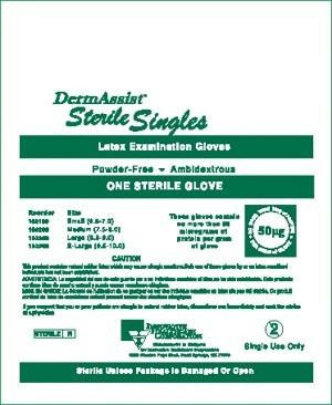 INNOVATIVE 103100 DERMASSIST POWDER-FREE STERILE LATEX EXAM GLOVES