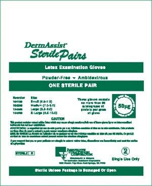 INNOVATIVE 104200 DERMASSIST POWDER-FREE STERILE LATEX EXAM GLOVES