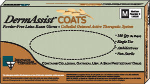 INNOVATIVE 124200 Dermassist COATS POWDER-FREE LATEX EXAM GLOVES