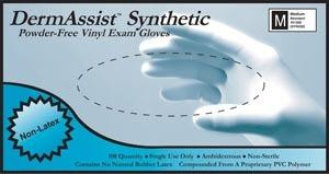 INNOVATIVE 161200 DERMASSIST VINYL SYNTHETIC POWDER-FREE EXAM GLOVES