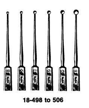 INTEGRA MILTEX 18-499 MEYHOEFER CHALAZION CURETTES