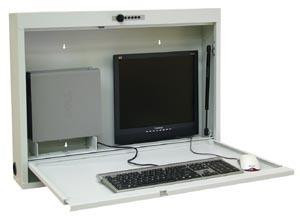 OMNIMED 291556-LG BEAM COMPUTER WALL DESK WORKSTATION