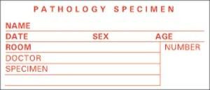 TIMEMED SP-5 SPECIMEN and PATHOLOGY TAPE