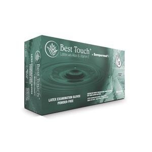 SEMPERMED BTLA102 BEST TOUCH LATEX GLOVES WITH ALOE and VITAMIN E