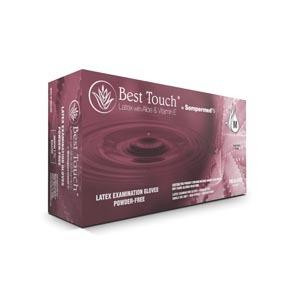 SEMPERMED BTLA103 BEST TOUCH LATEX GLOVES WITH ALOE and VITAMIN E