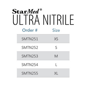 Sempermed Smtn253 Starmed Ultra Nitrile Exam Gloves..
