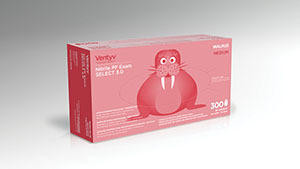 VENTYV NITRILE POWDER FREE EXAM GLOVE SELECT 3.0 WALRUS 10347102