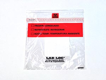 ELKAY LAB LOCSPECIMEN BAGS LABZ1215BA