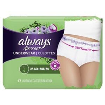 Always Discreet Disposable Underwear Large Maximum 28Pk Incontinence