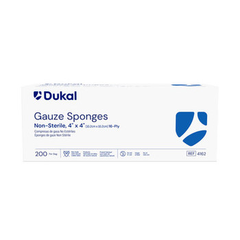 DUKAL 4162 WOVEN COTTON GAUZE SPONGES