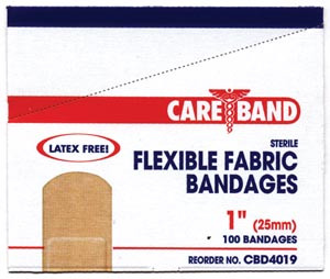 ASO CAREBAND CBD4019 FABRIC ADHESIVE STRIP BANDAGES