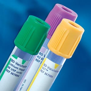 BD 367886 VACUTAINER PLUS PLASTIC BLOOD COLLECTION TUBES (HEPARIN)