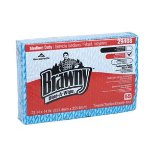 GEORGIA-PACIFIC 29408 BRAWNY DINE-A-WIPE FOODSERVICE QUARTERFOLD BUSING TOWELS