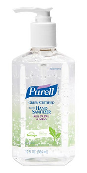 GOJO 3691-12 PURELL GREEN CERTIFIED HAND SANITIZER