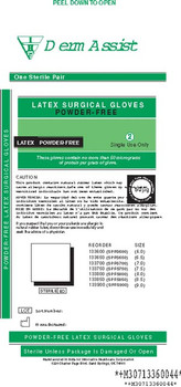 INNOVATIVE 133600 DERMASSIST SURGICAL POWDER-FREE GLOVES