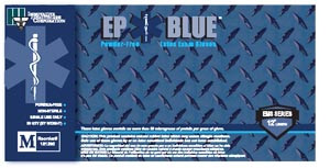 INNOVATIVE 181200 DERMASSIST EP BLUE POWDER-FREE LATEX MEDICAL GLOVES