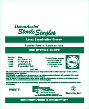 INNOVATIVE 103200 DERMASSIST POWDER-FREE STERILE LATEX EXAM GLOVES