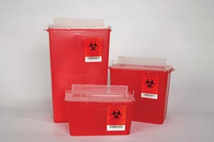 PLASTI 145014 HORIZONTAL ENTRY SHARPS CONTAINERS