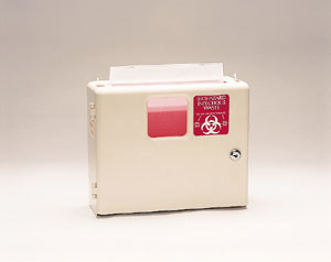 PLASTI 143002 WALL MOUNTED SHARPS DISPOSAL SYSTEM