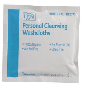 PDI U12095 HYGEA FLUSHABLE PERSONAL CLEANSING CLOTHS