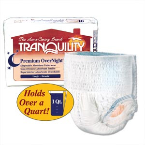 PRINCIPLE BUSINESS 2116 TRANQUILITY PREMIUM OVERNIGHT DISPOSABLE ABSORBENT UNDERWEAR