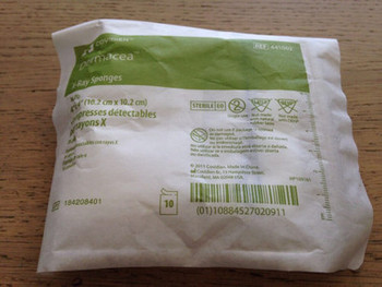 CARDINAL HEALTH 441002 MEDICAL SUPPLIES DERMACEA GAUZE SPONGES