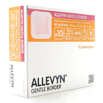 SMITH & NEPHEW 66020402 ALLEVYN GENTLE BORDER DRESSING