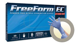 ANSELL MICROFLEX FREEFORMEC POWDER-FREE EXTENDED CUFF NITRILE EXAM GLOVES FFE-775-L
