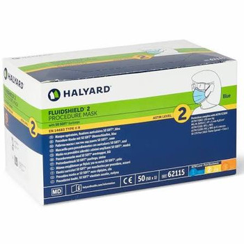 HALYARD FLUIDSHIELD FACE MASKS 62115