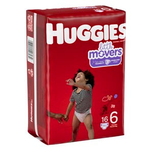KIMBERLY-CLARK HUGGIESLITTLE MOVERS DIAPERS 49693