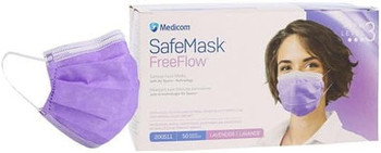 MEDICOM SAFEMASK 200511 FREEFLOW PROCEDURE EARLOOP FACE MASKS