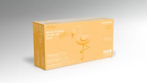 VENTYV NITRILE POWDER FREE EXAM GLOVE ULTRA 3.5 (FLAMINGO) 10335106