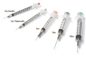 RETRACTABLE VANISHPOINT 11021 SAFETY SYRINGE WITH NEEDLE