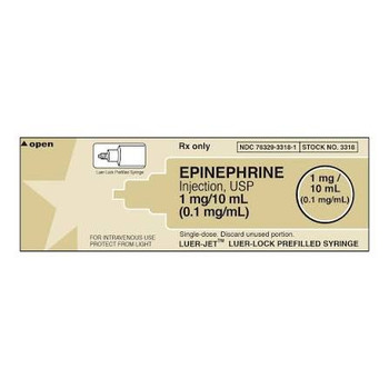 EPINEPHRINE 1 MG PFS 10X10 ML