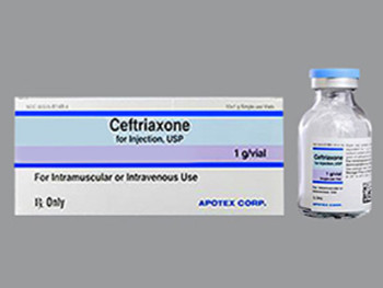CEFTRIAXONE 1 GM 60505-6148-04