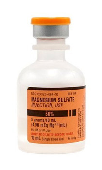 Magnesium Sulf 50% Single Dose Vials