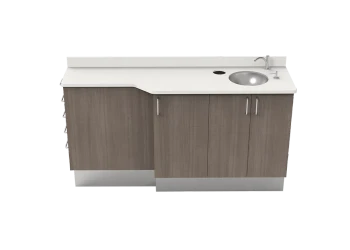 Dental Left Side Sink Cabinet
