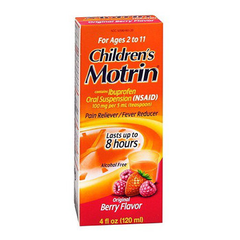 McKesson 50580018450 Children's Pain Relief Motrin 100 mg / 5 mL Ibuprofen Oral 4 oz.