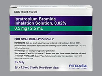 IPRATROPIUM 0.02% INH SOL 76204-0100-25