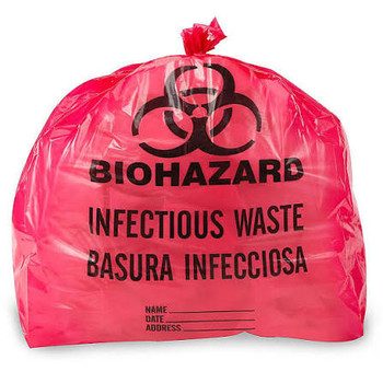 BIOHAZARD BIN LINERS 7-10GAL