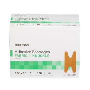 BANDAGE, ADHSV FABR KNCKL 1.5X3 (100/BX 24BX/CS)      MGM16