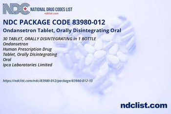 ONDANSETRON ODT, TAB 4MG UD (30/BX)