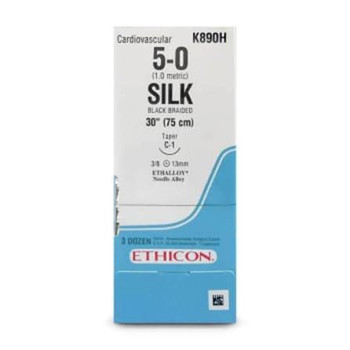 ETHICON K890H PERMA-HAND SILK SUTURES