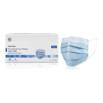 MASK, PROC LOOPS ASTM1 BLU (50/BX)