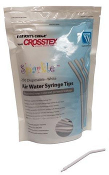CROSSTEX BCSAWSWH SPARKLE DISPOSABLE AIR WATER SYRINGE TIPS