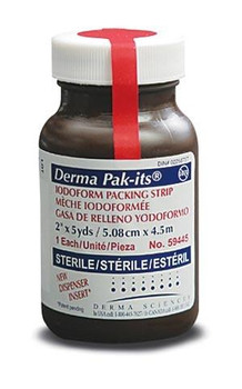 DERMA SCIENCES 59146 PAK-ITS GAUZE PACKING STRIPS - PLAIN and IODOFORM