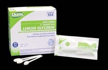 DUKAL 864 LEMON GLYCERIN SWABSTICKS