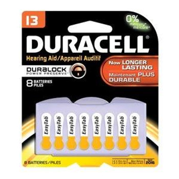 DURACELL DA13B8W HEARING AID BATTERY