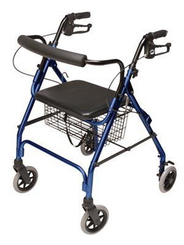 LUMEX RJ4300B WALKABOUT LITE FOUR-WHEEL ROLLATOR