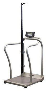 HEALTH O METER 2101KLHR PROFESSIONAL DIGITAL PLATFORM SCALE WITH HANDRAILS